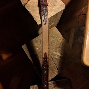 New kids/toddlers leather western belt